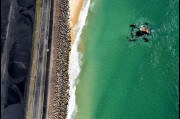 Aerial view of the Port Kembla wave power generator