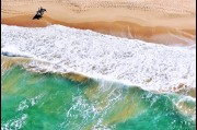 Aerial view of Port Kembla beach