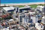 Aerial view of Wollongong Crown Apartments completed