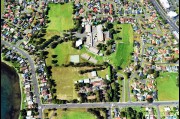 Aerial view of Oak Flats high and Balarang primary school