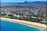 Aerial view of City beach Wollongong