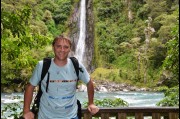 At Thunder Creek Falls, New Zealand 