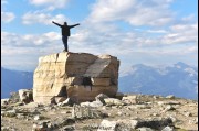 On top of Whistler Mountain in the Jasper National Park