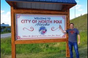 At the North Pole near Fairbanks, Alaska