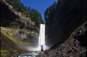 At the base of Brandywine Falls near Whistler, Canada