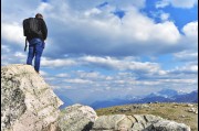 On top of Whistler Mountain in the Jasper National Park