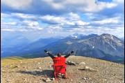 On top of Whistler Mountain in the Jasper National Park