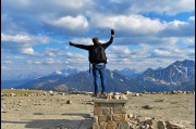 On top of Whistler Mountain in the Jasper National Park