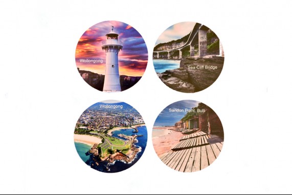 Wollongong Drink Coasters (Pack of 4) Round